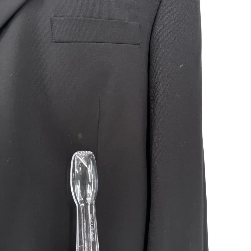 Alfani Alternatives Y2K Men’s Black Wool Blazer Sportcoat 44L Three Button